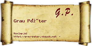 Grau Péter névjegykártya